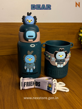 WarmFriends Cute Stainless Steel Thermos Bottle (450ml)