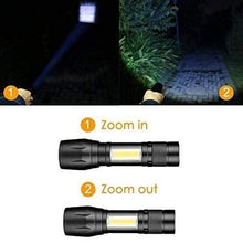 LumeGrip™ Pocket-Size Tactical Flashlight – Mini XPE + COB LED Dual-Beam Torch (Portable & Rechargeable)