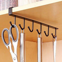 HangEase™ Under-Cabinet Hook Rack – Space-Saving Cup, Mug & Wine Glass Holder for Kitchen Organization