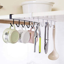 HangEase™ Under-Cabinet Hook Rack – Space-Saving Cup, Mug & Wine Glass Holder for Kitchen Organization